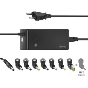 Hama Универсално мрежово зарядно за лаптоп hama, изх. 12-22v, 90w, 200004 (00200004)