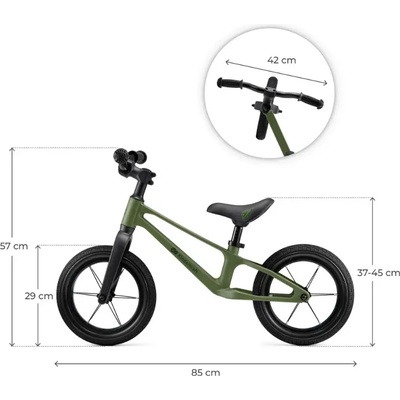 KinderKraft Детско колело за баланс Kinderkraft ETER GREEN