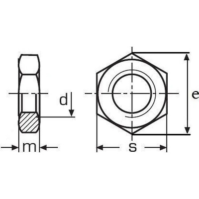 matice M8 ZINEK /4/ nízká DIN 439B