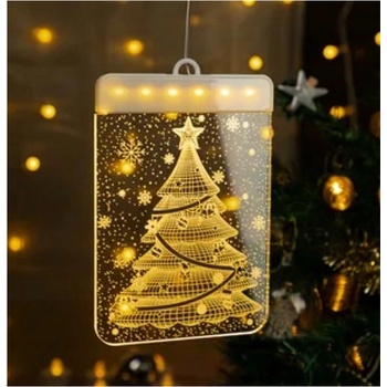 Malatec 17225 Závesná vianočná 3D LED dekorácia svietiaci stromček