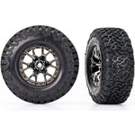 Traxxas колело 2.2/3.0", джанта Raptor R черен хром, гума BFGoodrich T/A KO2 (2) (2WD преден)