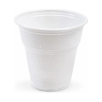 Пластмасова чаша, 1 dl, 100 бр. , бяла SM-CS-12754 (SM-CS-12754)