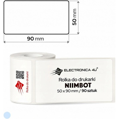 Samolepicí štítky Niimbot T50*90-90Red&BLK pro Niimbot B21 Pro, 90 kusů