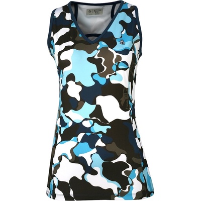 Original Penguin Golf Блуза с яка Original Penguin Golf Women's Abstract Print Short-Sleeve Performance Polo Shirt - Astral Night
