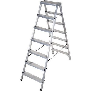  Алуминиева двустранна домакинска стълба Drabest 2x7 - MULTISYSTEM, 3.44 м (3529632)