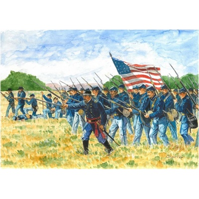 Italeri UNION INFANTRY AMERICAN CIVIL WAR Model Kit figurky 6177 1:72