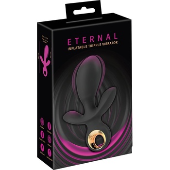 Image 1 of Eternal Inflatable Triple Vibrator Black