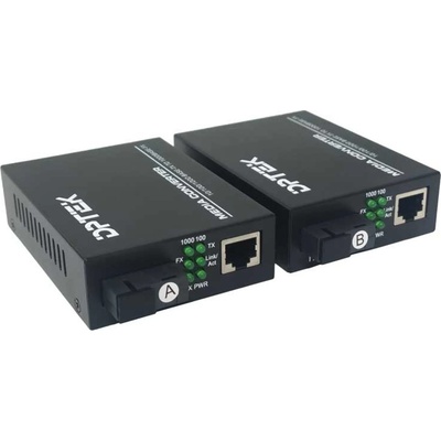 DPTEK Медиа конвертор по едно влакно 20 км 1310 nm, Gigabit, LFP (DK-MC1035-20A-LFP)