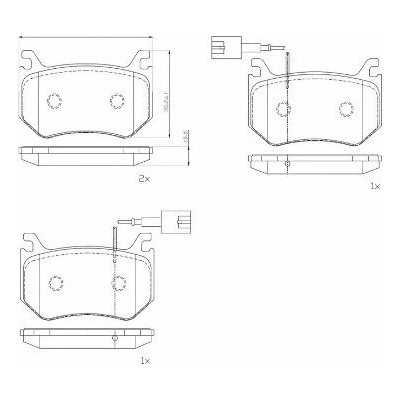 BREMBO Sada brzdových doštičiek P 23 184