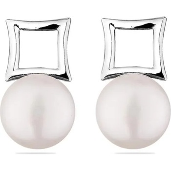 Image 1 of Swan Сребърни обици със сладководна бяла перла CA5108W Swan