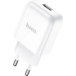 hoco. n2 мрежово зарядно устройство с usb изход 10 w, бързо зареждане, БЯЛО (n2 white)