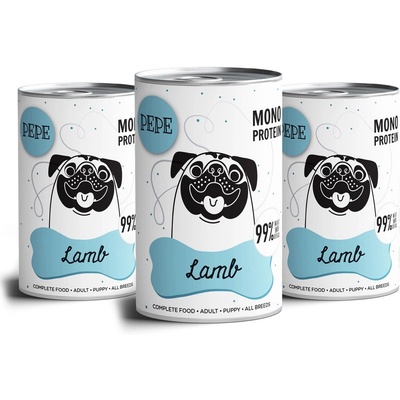 Pepe Adult mono protein jehněčí 3 x 400 g