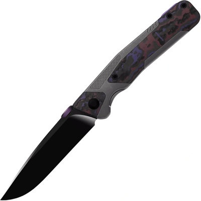 Kizer Sable Chief K390, Matte DLC Ultra, Titanium&FatCarbon Purple Haze Ki3745A2
