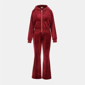 Miso Анцуг Miso Women's Velour Tracksuit - Burgundy