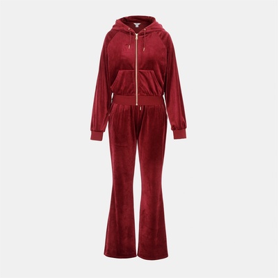 Miso Анцуг Miso Women's Velour Tracksuit - Burgundy