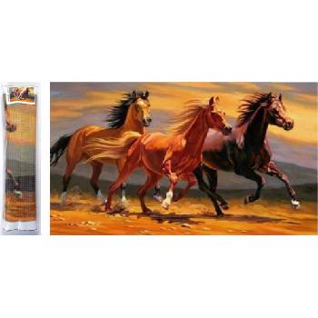 Norimpex - Puzzle Diamant painting: Three stallions 80x40 cm - 1 - 39 piese