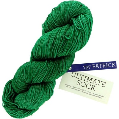 Malabrigo Ultimate Sock Patrick 737 zelená