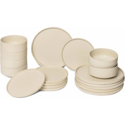 Bonami súprava béžovej kameniny selection Malia 18 ks