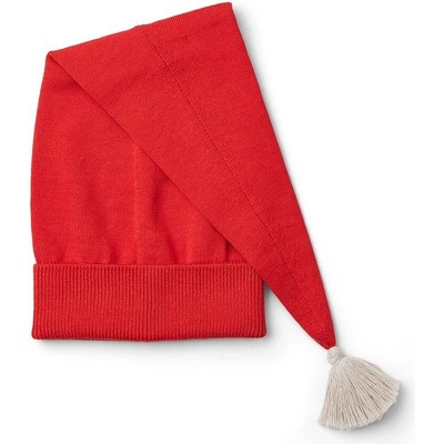 Liewood Детска памучна шапка Liewood в червено с фина плетка от памук (LW14378)
