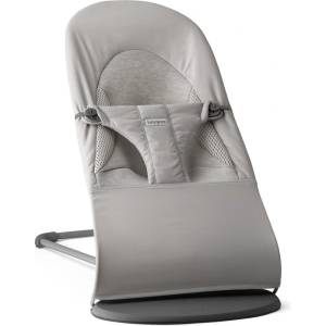 BabyBjörn Бебешки шезлонг BabyBjorn - Balance Soft, Tri Fabric, Light Grey (1814-005003) - ozone