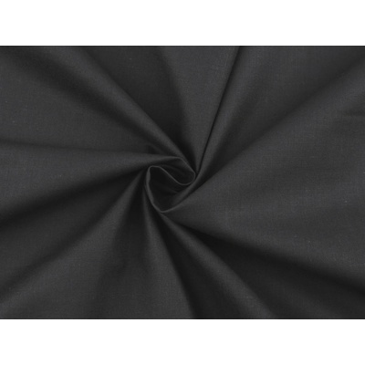 Stoklasa Bavlněná látka / plátno jednobarevná šíře 220 cm Balení: 1 m, Varianta: (27) černá (27) černá