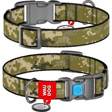 WAU DOG nylonový obojok pre psa QR MILITARY