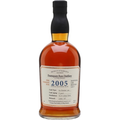 Foursquare Cask Selection Vintage 2005, 59%, 0,7 l (holá lahev)