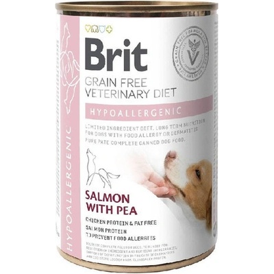 Brit Veterinary Diet Dog Grain Free Hypoallergenic Salmon & Pea 24 x 400 g
