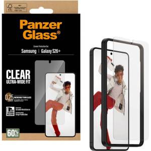 Panzer Стъклен протектор PanzerGlass за Samsung Galaxy S26 Plus, Ultra-Wide Fit w. EasyAligner