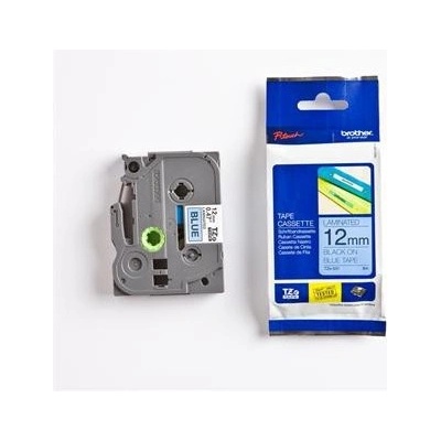 páska BROTHER TZ531 čierne písmo, modrá páska Tape (12mm) TZE531
