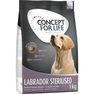Concept for Life 1кг Labrador Sterilised Concept for Life суха храна за кучета