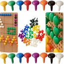 Masterkidz Farebné Jumbo Doodles pre STEM dosky 64 ks. - 6 farieb