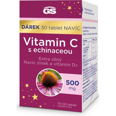 GS Vitamin C 500mg s echinaceou 70 + 30 tabliet