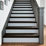 vidaXL Стълбищни стъпала, 2 бр, кафяво-черни, 100x30x2 см, дъб масив (3283805)