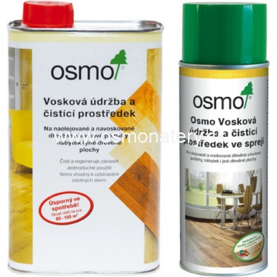 Osmo 3029 vosk ová údržba a čistiaci prostriedok sprej 0,4 l Bezfarebný