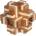 Fridolin Логически 3D пъзел Fridolin Crosscube