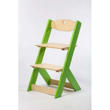 Lucas Wood Style rostoucí židle Omega II zelená/přírodní