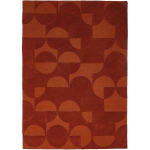 Flair Rugs Теракотен ръчно изработен вълнен килим 120x170 cm Gigi - Flair Rugs (503119382677)