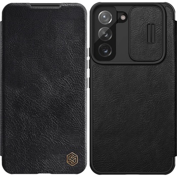 Nillkin Кейс Nillkin Qin Leather Pro за Samsung Galaxy S22 + (S22 Plus) , със защита за камерата, Черен (KXG0029850)