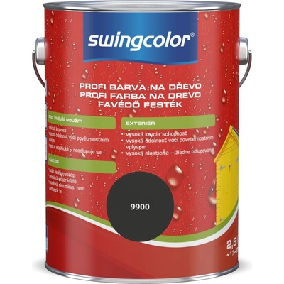 Swingcolor Profi Farebný email na drevo 2,5 l čierna