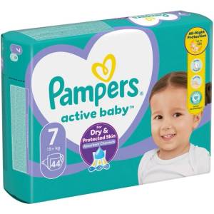 Pampers Памперси Pampers Active Baby 7 (15+ кг. ) - 44 броя