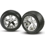 Traxxas колело 2.8", джанта All-Star сребърна, гума Alias (2) (заден)