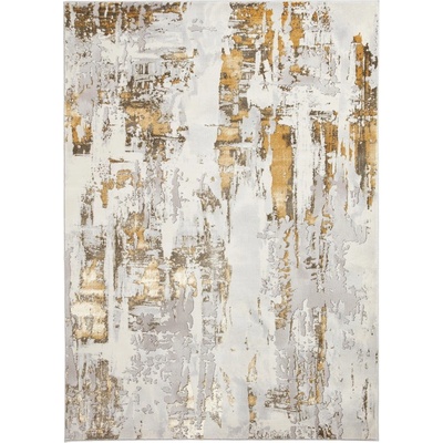 Think Rugs Kилим в светлосиво и златисто 80x150 cm Apollo - Think Rugs (APOGR579GRYGLD0815)