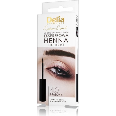 Delia Cosmetics Eyebrow Expert farba na obočie 4.0 brown 6 ml