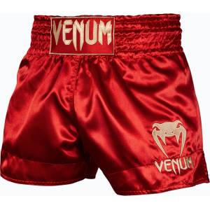 Venum Мъжки шорти за тренировка Venum Classic Muay Thai bordeaux/gold