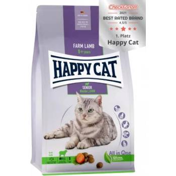 Happy Cat Culinary Senior Weide Lamb - храна за възрастни котки, над 8 години, с агнешко месо, пилешко, картофи, ориз, 0, 300 кг, Германия - 70613