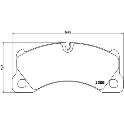 Sada brzdových platničiek kotúčovej brzdy BREMBO P 65 017
