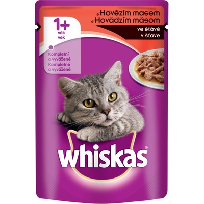 Whiskas cat s hovädzím mäsom gravy 100 g