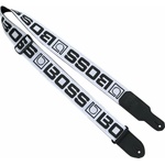 Boss BSM-20-WB White with Black Logo Колан за китара (<![CDATA[BSM-20-WB]]>)