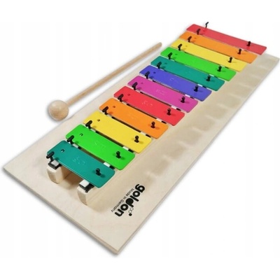 Goldon diatonický metalofón vo farbách Boomwhackers 12 kameňov